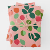 Feuille De Papier Cadeau style contemporain simple. (En situation)