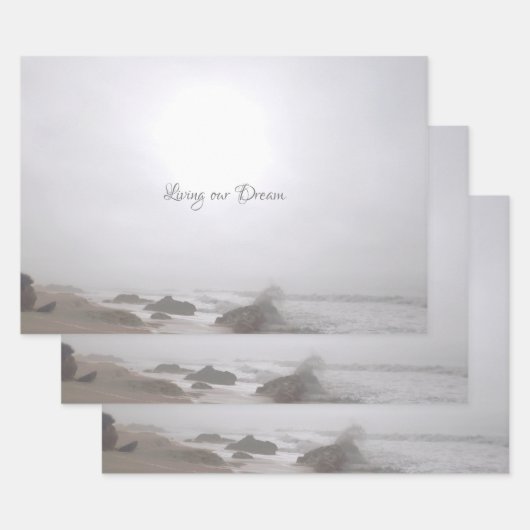 Feuille De Papier Cadeau STYLE DE CONCEPTION DE LA ROMANCE DE CADEAU mariag (Lot)