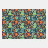 Feuille De Papier Cadeau Style de dessin animé Aquatic Life (Devant 3)