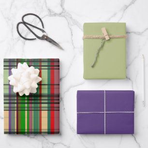 Feuille De Papier Cadeau Style de plan de pays 1