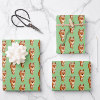 Feuille De Papier Cadeau Style Fox simple
