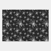 Feuille De Papier Cadeau Style gothique victorien noir et blanc (Devant 2)