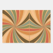 Feuille De Papier Cadeau Style Hippie Design rétro (Devant 3)
