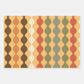 Feuille De Papier Cadeau Style Hippie Design rétro (Devant)