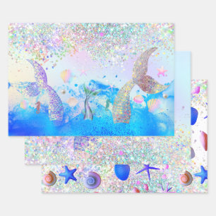 Feuille De Papier Cadeau style mermaid