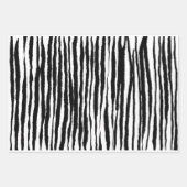 Feuille De Papier Cadeau style moderne en noir et blanc pour la Saint-Valen (Devant)