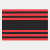 Feuille De Papier Cadeau Style rouge et noir (Devant)