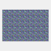 Feuille De Papier Cadeau Style Verre Tiré Floral (Devant)