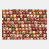 Feuille De Papier Cadeau Stylish Christmas Tree Baubles Decorations Holiday (Devant 3)