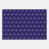 Feuille De Papier Cadeau Stylish Modern Logo Pattern BRB Gift Wrap Sheets (Devant)