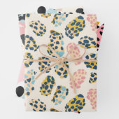 Feuille De Papier Cadeau Stylish Pastel Leopard Spots (En situation)