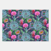 Feuille De Papier Cadeau Succulent jardin tropical (Devant 2)