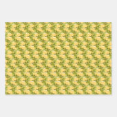 Feuille De Papier Cadeau Succursale d'olive et Motif de fromage jaune (Devant 2)