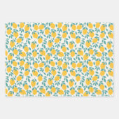 Feuille De Papier Cadeau Sucré Branches de citron Motif (Devant 3)
