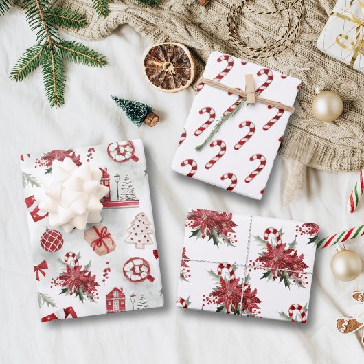 Feuille De Papier Cadeau Sucre de canne