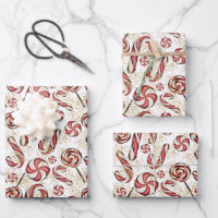 Sucre de canne Festif Cute Retro Lollipops Motif