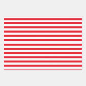 Feuille De Papier Cadeau Sucre de canne Red & White Stripes Noël (Devant 2)