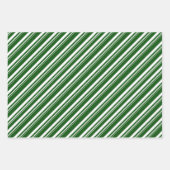 Feuille De Papier Cadeau Sucre de canne rouge blanc vert vacances (Devant 2)