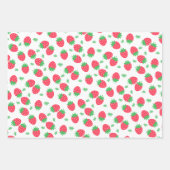 Feuille De Papier Cadeau Sucre fraise (Devant 2)