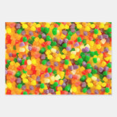 Feuille De Papier Cadeau Sucres de bonbons Papiers de caramel (Devant)