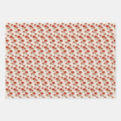 Feuille De Papier Cadeau Sucres de canne et champignons (Devant)