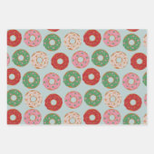 Feuille De Papier Cadeau Sucres de vacances, beignets au chocolat (Devant 3)