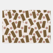 Feuille De Papier Cadeau Sucres de vacances, beignets au chocolat (Devant 2)