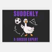 Feuille De Papier Cadeau Suddenly a soccer expert (Devant 3)