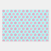 Feuille De Papier Cadeau Sugar Sweet Pink Glazed Donuts (Devant 3)