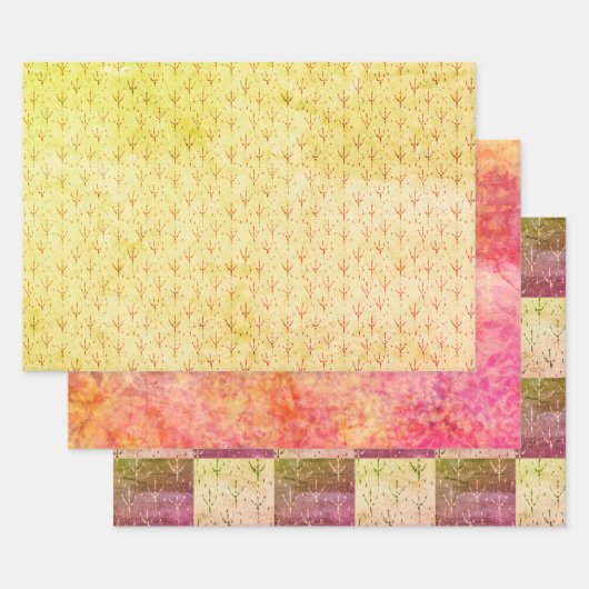 Feuille De Papier Cadeau Suivi des oiseaux d'automne (Lot)