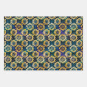 Feuille De Papier Cadeau Sunflowers Shiny Batik (Devant)