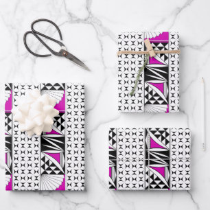 Feuille De Papier Cadeau Sunrise sud-ouest en rose