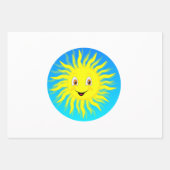 Feuille De Papier Cadeau Sunshine Happy Face (Devant 3)