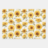 Feuille De Papier Cadeau Sunshine Yellow Sunflowers Wrapping Paper Sheets (Devant)
