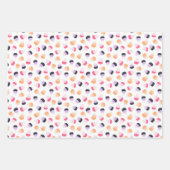 Feuille De Papier Cadeau Super mignonne Moderne violet citrouille Halloween (Devant 3)