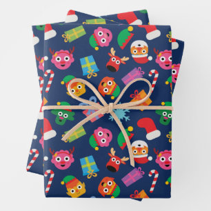 Feuille De Papier Cadeau Super Simple Noodle et Pals Holiday