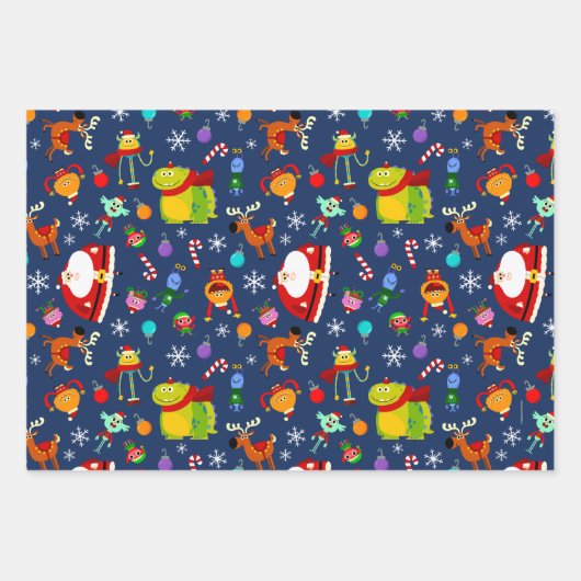 Feuille De Papier Cadeau Super Simple Rhymington Holiday Motif (Devant)