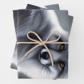 Feuille De Papier Cadeau Superbe Renard Artique (En situation)