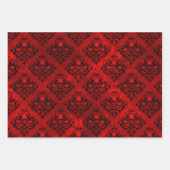 Feuille De Papier Cadeau Superbes crânes et conceptions gothiques (Devant 3)