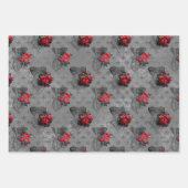 Feuille De Papier Cadeau Superbes crânes et conceptions gothiques (Devant 2)