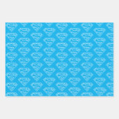 Feuille De Papier Cadeau Supergirl Outline S-Shield (Devant 3)