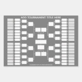 Feuille De Papier Cadeau Support de tournoi sportif pour 64 Team Start (Devant 3)