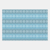 Feuille De Papier Cadeau Sweat de Noël moche bleu (Devant 3)