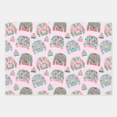 Feuille De Papier Cadeau Sweaters de Noël moches (Devant)