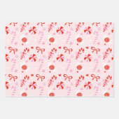Feuille De Papier Cadeau Sweet Candy Pink Wrapping Paper (Devant 3)