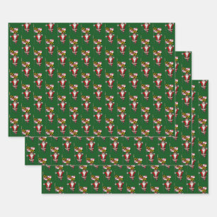 Feuille De Papier Cadeau Sweet Santa Claus visite le Maryland
