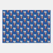 Feuille De Papier Cadeau Sweet Santa Claus visite l'Illinois (Devant 3)