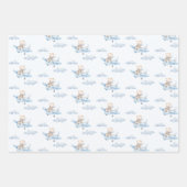 Feuille De Papier Cadeau Sweet Teddy Bear dans l'avion (Devant 3)