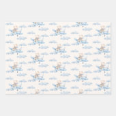 Feuille De Papier Cadeau Sweet Teddy Bear dans l'avion (Devant 2)
