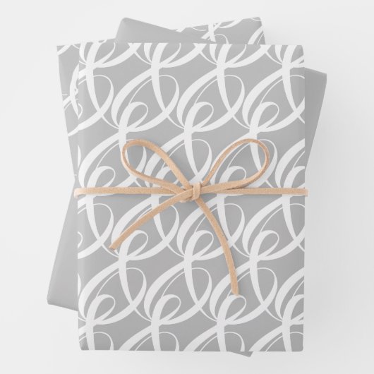 Feuille De Papier Cadeau Symbole de bascule blanc fantaisie sur le Mariage (En situation)